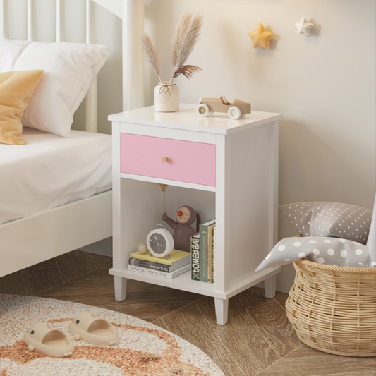 The ModuHaus Blush Nightstand (Pink)