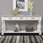 The ModuHaus 63" Solid Wood Console Table (Antique White)