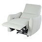 Wall Hugger Recliner, Power Recliner Chair, Electric Recliner for Living Room, PU Leather Reclining Armchair, Light Gray