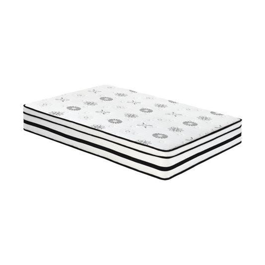 12-inch Full Mattress Highly Breathable Quilted Cover Hybrid Mattress, White