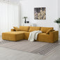 Minimalist Style Modular Sectional Sofa, Wrinkle-resistant Chenille Couch Set