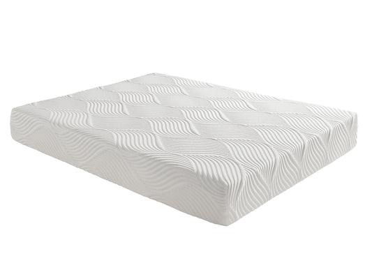 10-inch Full Size Bed Mattress Gel-Infused Memory Foam Mattress, Firm, White, Mattress in a Box