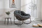 Outdoor Rattan Rocking Chair, Grey
