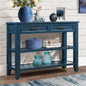 The ModuHaus RidgeLine Console Table (Navy Blue)